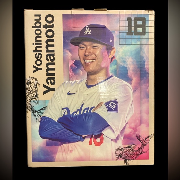 LOS ÁNGELES DODGERS YOSHINOBU YAMAMOTO BOBBLEHEAD - Picture 3 of 6